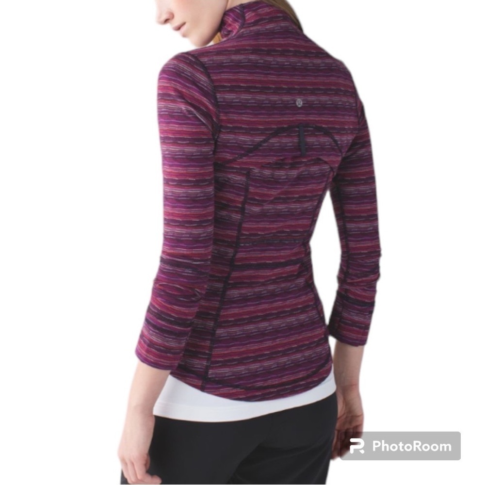 Lululemon Define Jacket in Space Dye Twist Regal Plum Alarming Womens Size 6 - Picture 2 of 11